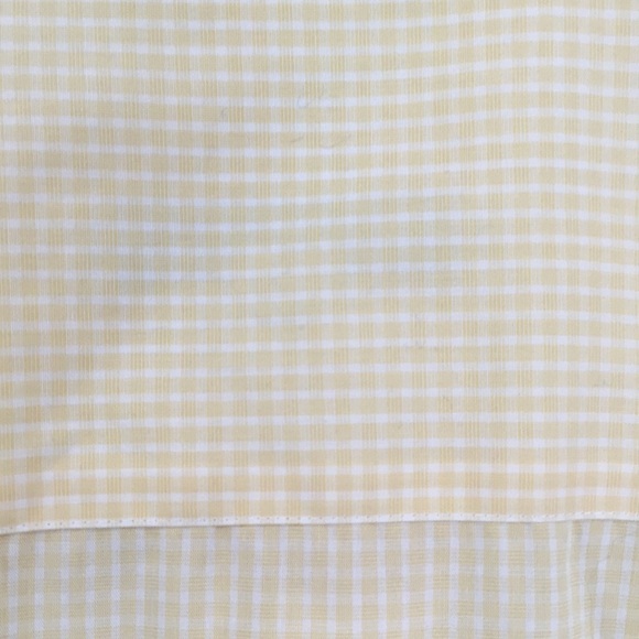 Pronto Uomo Non Iron Modern Fit Yellow Checkered Size Large - Picture 5 of 6